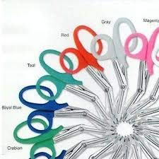 SURGICAL ONLINE 100-Pack Heavy Duty EMT Trauma Shears in Assorted Rainbow Colors | Strong Enough to Cut A Penny in Half