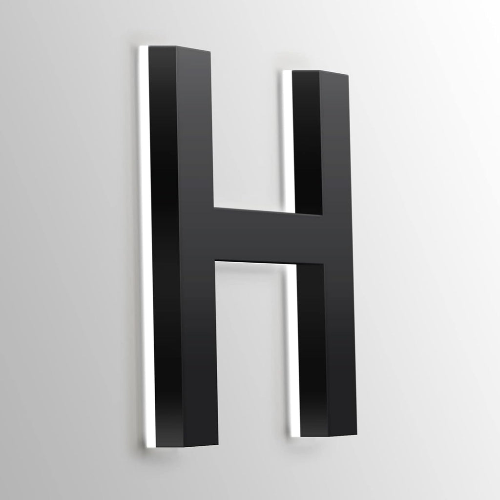 Personalised Backlit LED Address Number Plaques For Home, 18 Inch Illuminated Door Number Plaques For Wall, Customise Your House Numbers For Outside,3