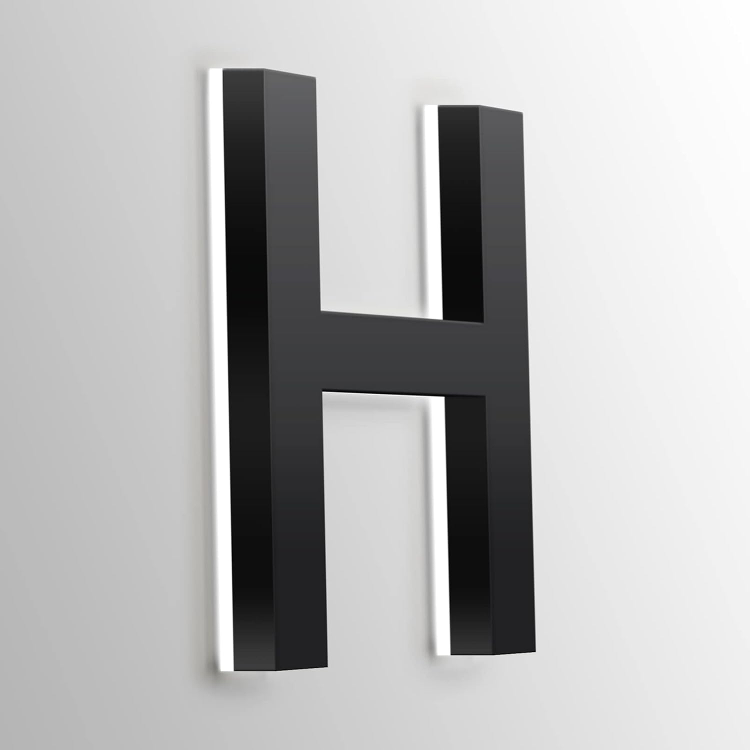 Personalised Backlit LED Address Number Plaques For Home, 18 Inch Illuminated Door Number Plaques For Wall, Customise Your House Numbers For Outside,W