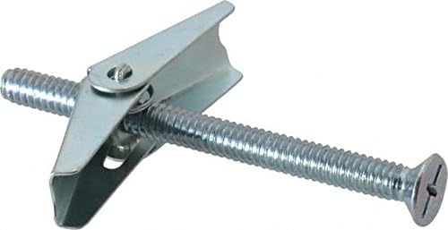 1/4-20 x 3' Toggle Bolts with Wing Nut, Flat Head, Combo (Phil/Slot) - Zinc Plated Steel (Quantity: 100 pcs)