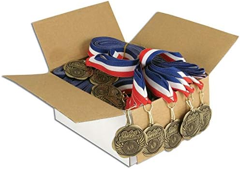 Set of 100 Award Medals with Neck Ribbons