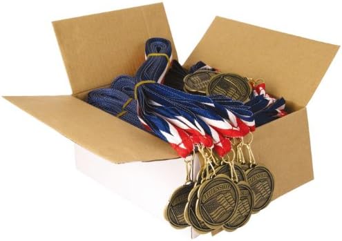 Set of 100 Award Medals with Neck Ribbons