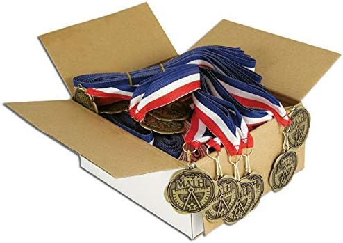 Set of 100 Award Medals with Neck Ribbons
