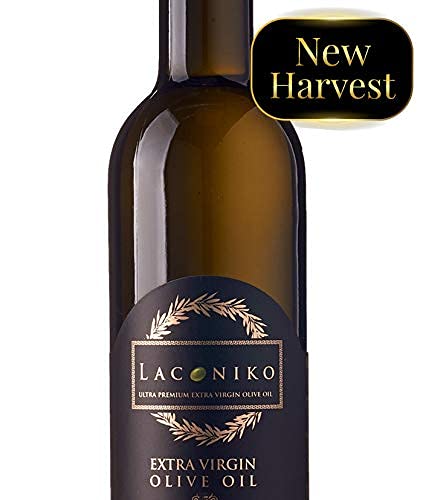 Laconiko Ultra Premium 100% Extra Virgin Olive Oil Value Pack | Cold Pressed | From Greece | KORONEIKI Variety | 2025 Gold Medal Award Winning NYIOOC | (76.1 OZ (6 Bottles of 12.7 OZ))