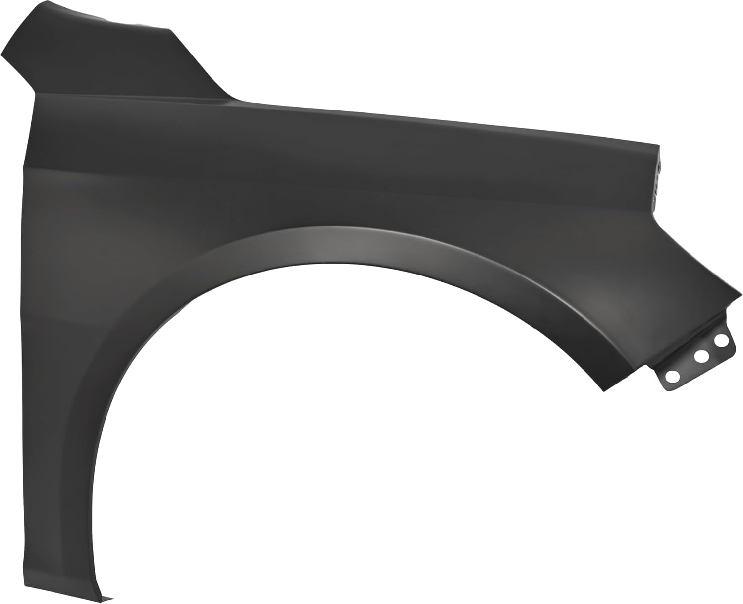 HECASA Front Right Fender Compatible with 2016-2023 Chevy Chevrolet Malibu Replacement for 84166457 GM1241392 Steel Wheel Fender Panel Electrophoresis Primed Black Passenger Side