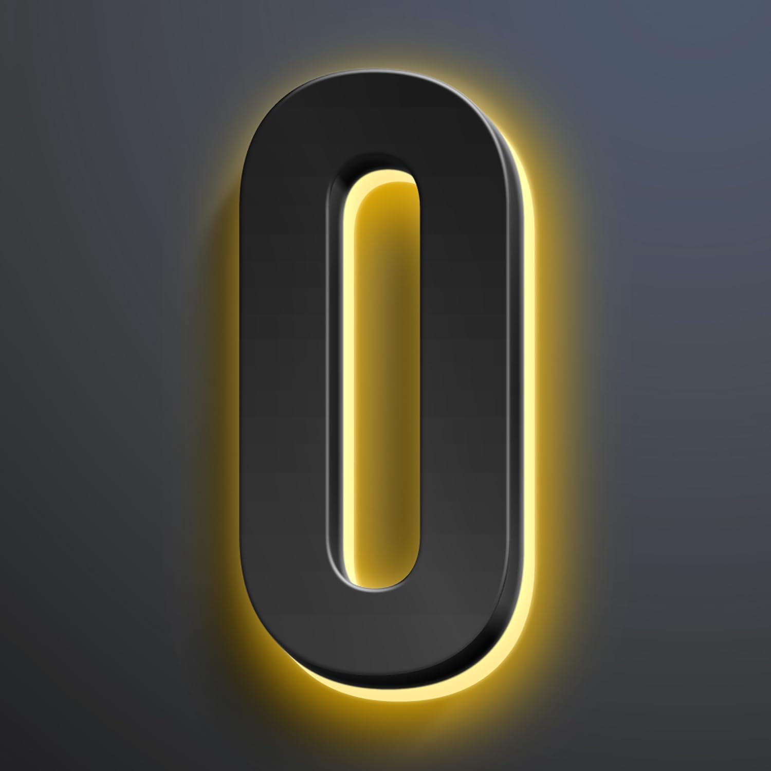 Illuminated House Address Numbers Signs, Up-Scale Modern Look, Backlit LED Illuminated Home Address Number, Stainless Steel Lighted House Numbers For Outside,16 Inch/400mm,0