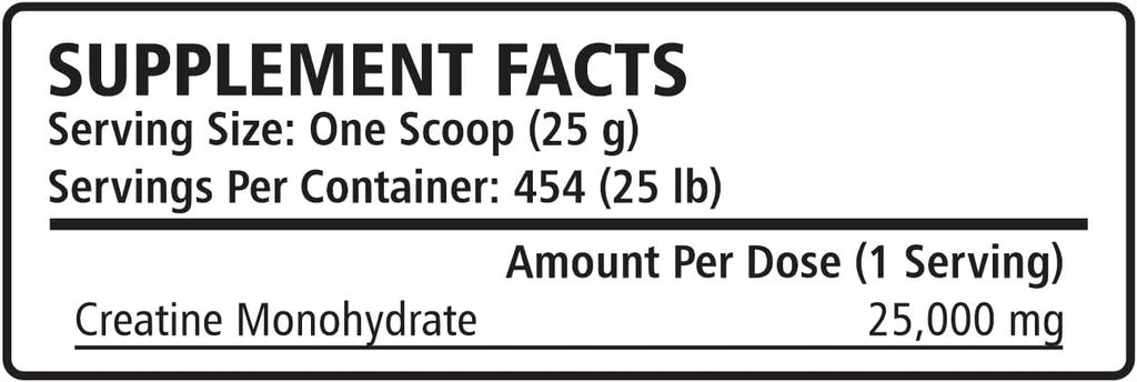 Creatine 5K - Energy Muscle Support Recovery Power Strength Endurance Stamina Supplements for Horses by NXP Supplements - 25 lb (454 Servings)