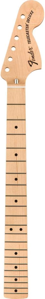 Fender Classic Series 72 Deluxe Telecaster Neck, C Shape, 21 Medium Jumbo Frets, Maple Fingerboard