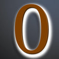 Illuminated LED House Numbers 20 Inch, Backlit LED Illuminated Address Number, Large Modern Lighted House Number For Outdoor, Metal Address Signs, Brown, White Light,0
