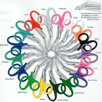 SURGICAL ONLINE 100-Pack Heavy Duty EMT Trauma Shears in Assorted Rainbow Colors | Strong Enough to Cut A Penny in Half