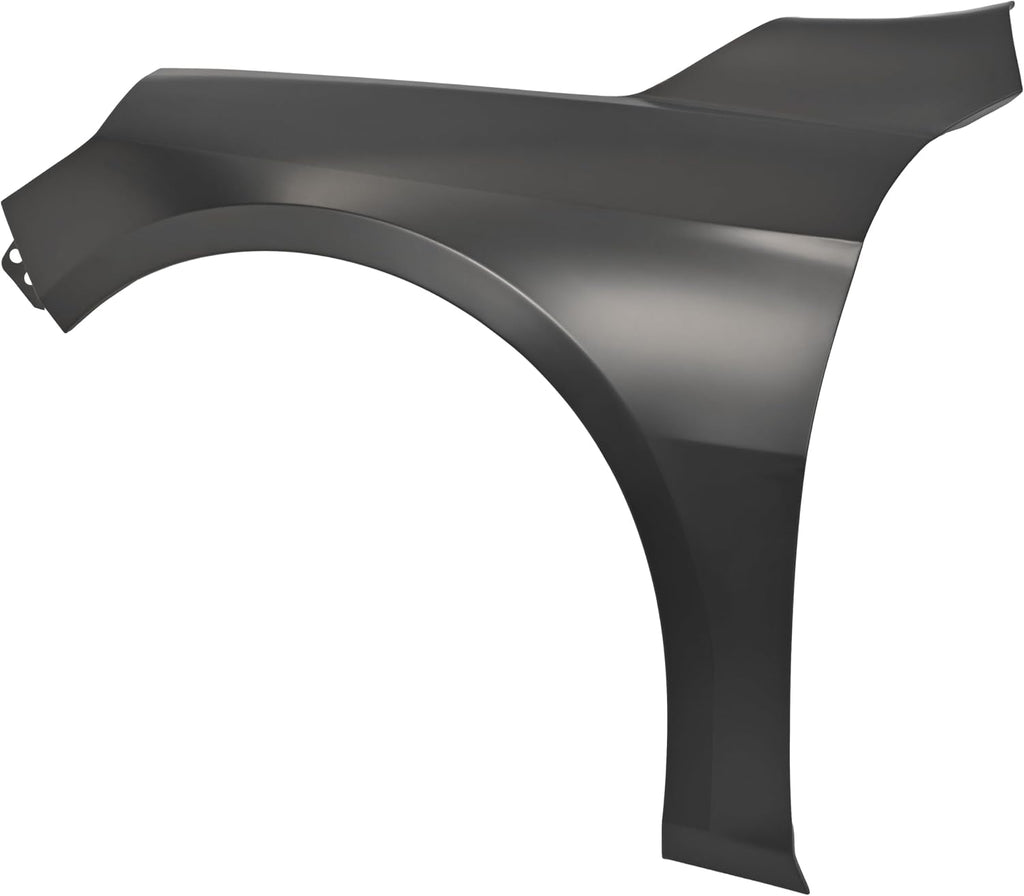 KUAFU Front Fender Compatible with 2016-2023 Chevy Chevrolet Malibu Replacement for 84029562 GM1240392 Steel Fender Panel Black (Left Driver Side)