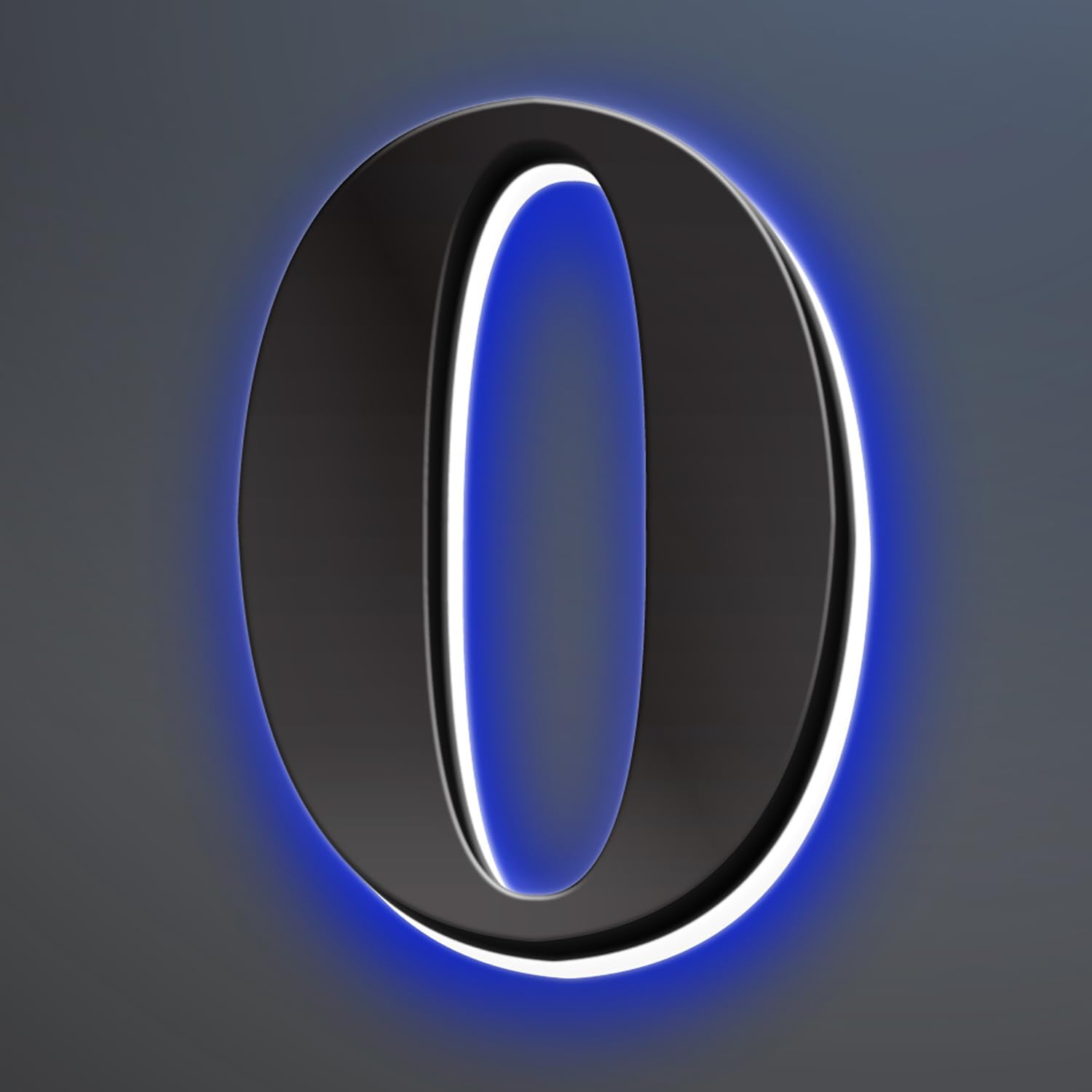 Illuminated LED House Numbers, Stainless Steel, Backlit LED Illuminated Home Address Number, Up-Scale Modern Look, Lighted House Numbers, Modern Address Numbers,16 Inch/400mm,0