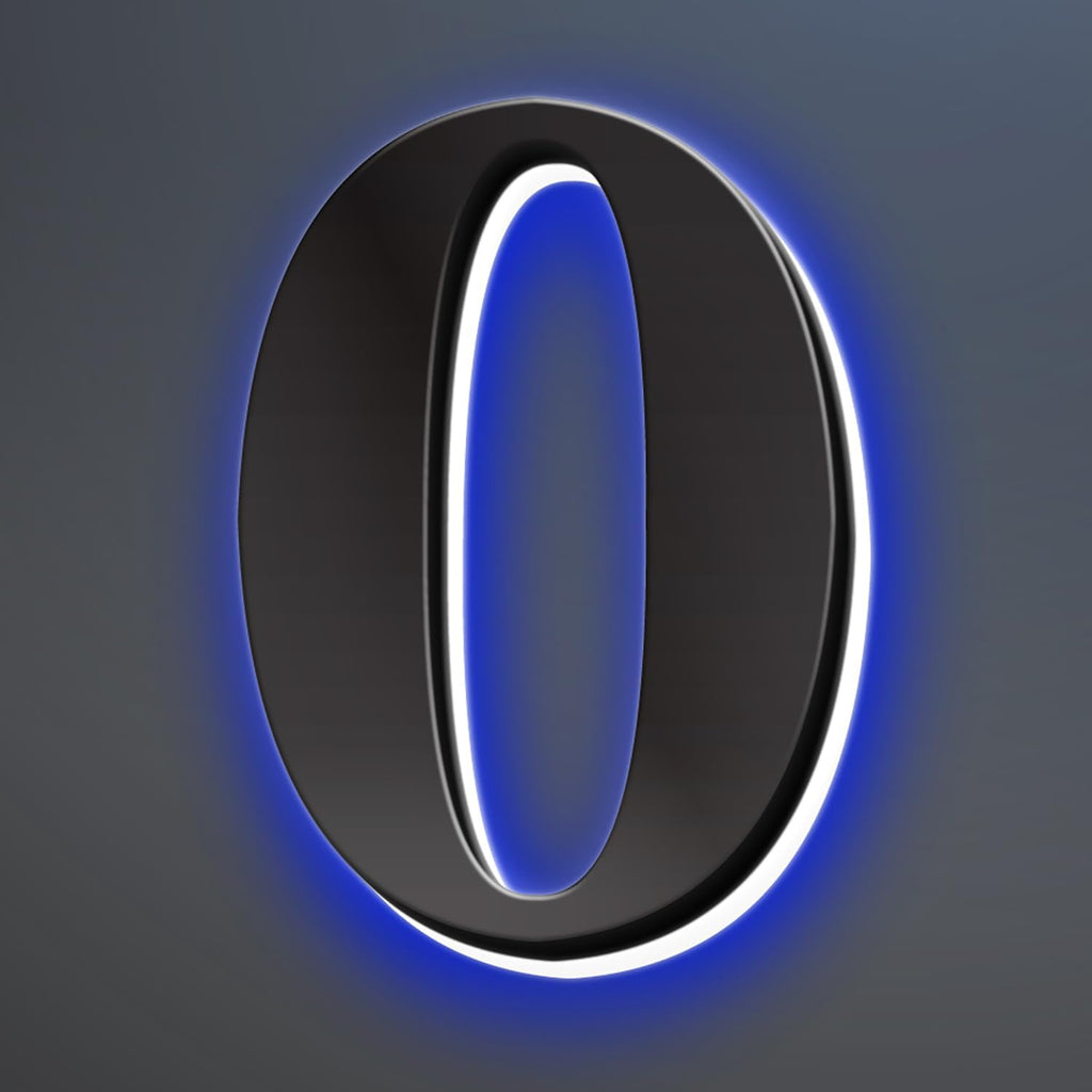 Illuminated LED House Numbers, Stainless Steel, Backlit LED Illuminated Home Address Number, Up-Scale Modern Look, Lighted House Numbers, Modern Address Numbers,18 Inch/450mm,0