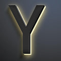 20 Inch Backlit LED Illuminated Home Address Numbers Make An Distinctive Impression Modern Lighted House Numbers For Outside Metal House Address Signs,Y