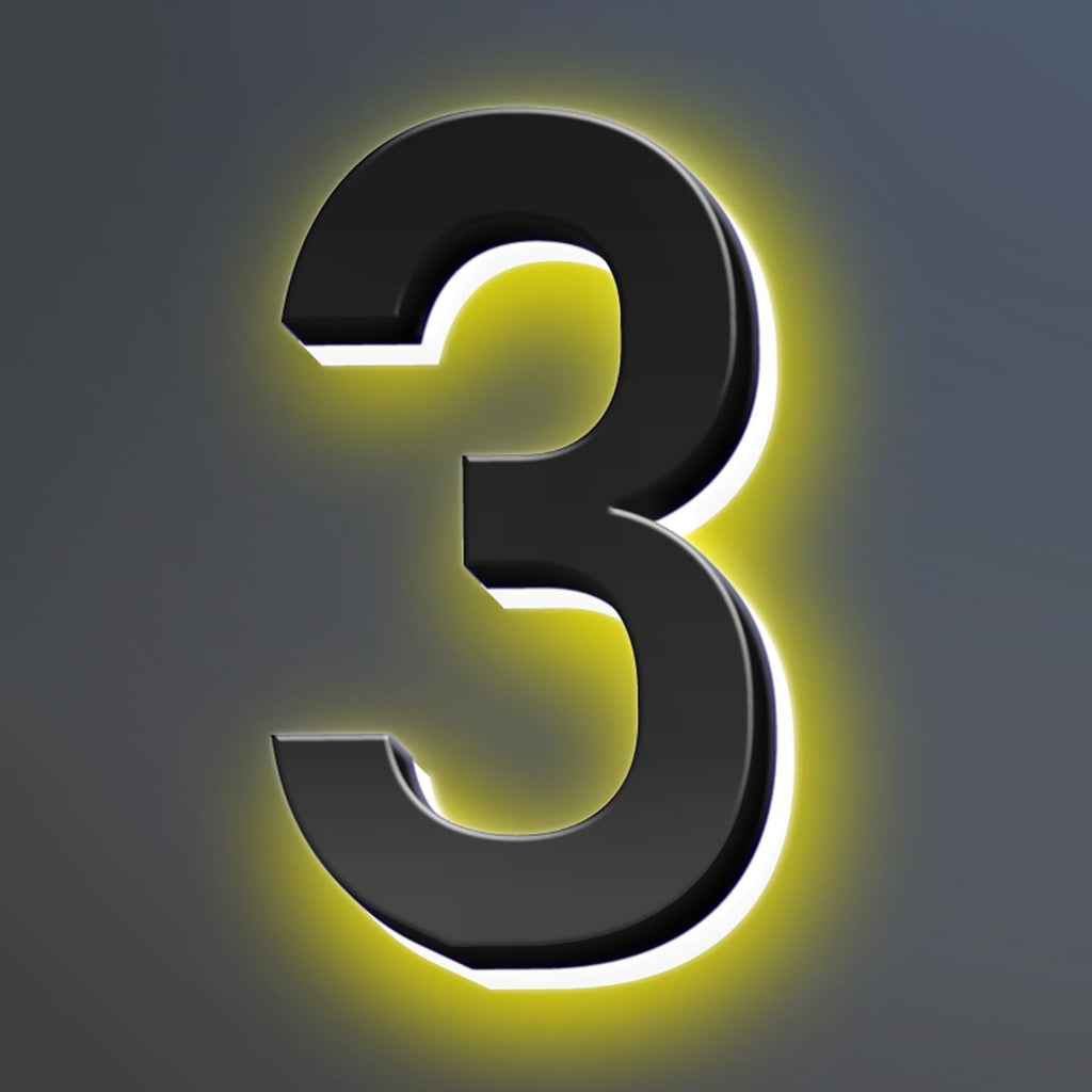 16 Inch Backlit LED Illuminated Address Signs For House Hand-polished Address Numbers For House Modern Large Lighted Metal House Numbers For Outside,3