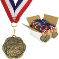 Set of 100 Award Medals with Neck Ribbons