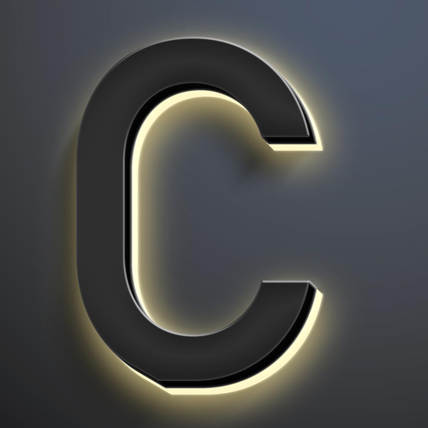 20 Inch Backlit LED Illuminated Home Address Numbers Make An Distinctive Impression Modern Lighted House Numbers For Outside Metal House Address Signs,C