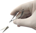 RWD VANNAS Micro Scissors, 3.2' Straight Fan Tip, Extra Sharp Spring Action Squeeze Scissors for Stitch Cutting, Embroidery, ENT, Eye, Skin, Dental, and Veterinary Surgery (8cm) - S11036-08