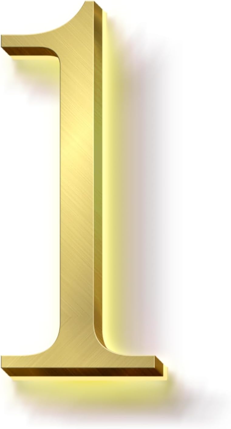 Modern Illuminated House Numbers, Backlit LED Home Address Numbers For Outside, Large Lighted House Numbers.