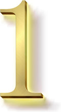 Modern Illuminated House Numbers, Backlit LED Home Address Numbers For Outside, Large Lighted House Numbers.