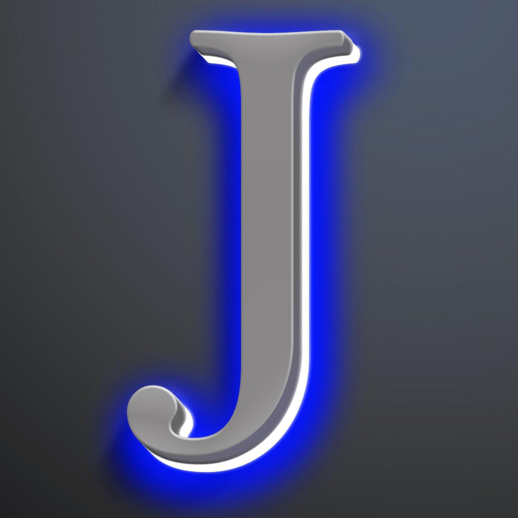 Backlit LED Illuminated House Numbers 18 Inch, Stainless Steel Hand-Polished For House Address Signs, Modern Lighted House Numbers, Large Metal Address Numbers,J