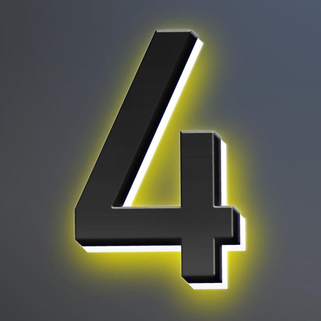 16 Inch Backlit LED Illuminated Address Signs For House Hand-polished Address Numbers For House Modern Large Lighted Metal House Numbers For Outside,4