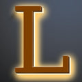 Illuminated LED House Numbers, Large Address Numbers 18', Backlit LED Illuminated Home Address Number, Modern Lighted House Numbers, Waterproof, Brown, Warm Light,L