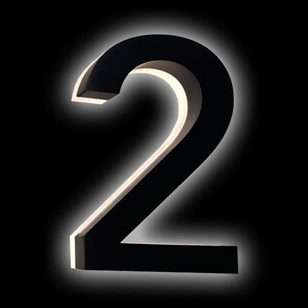 18' Backlit LED Address Numbers For House, Lighted House Numbers For Outside, Illuminated House Number For Outside Plaque, Lighted Address Signs For Houses,A
