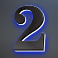 Illuminated LED House Numbers, Stainless Steel, Backlit LED Illuminated Home Address Number, Up-Scale Modern Look, Lighted House Numbers, Modern Address Numbers,20 Inch/500mm,2