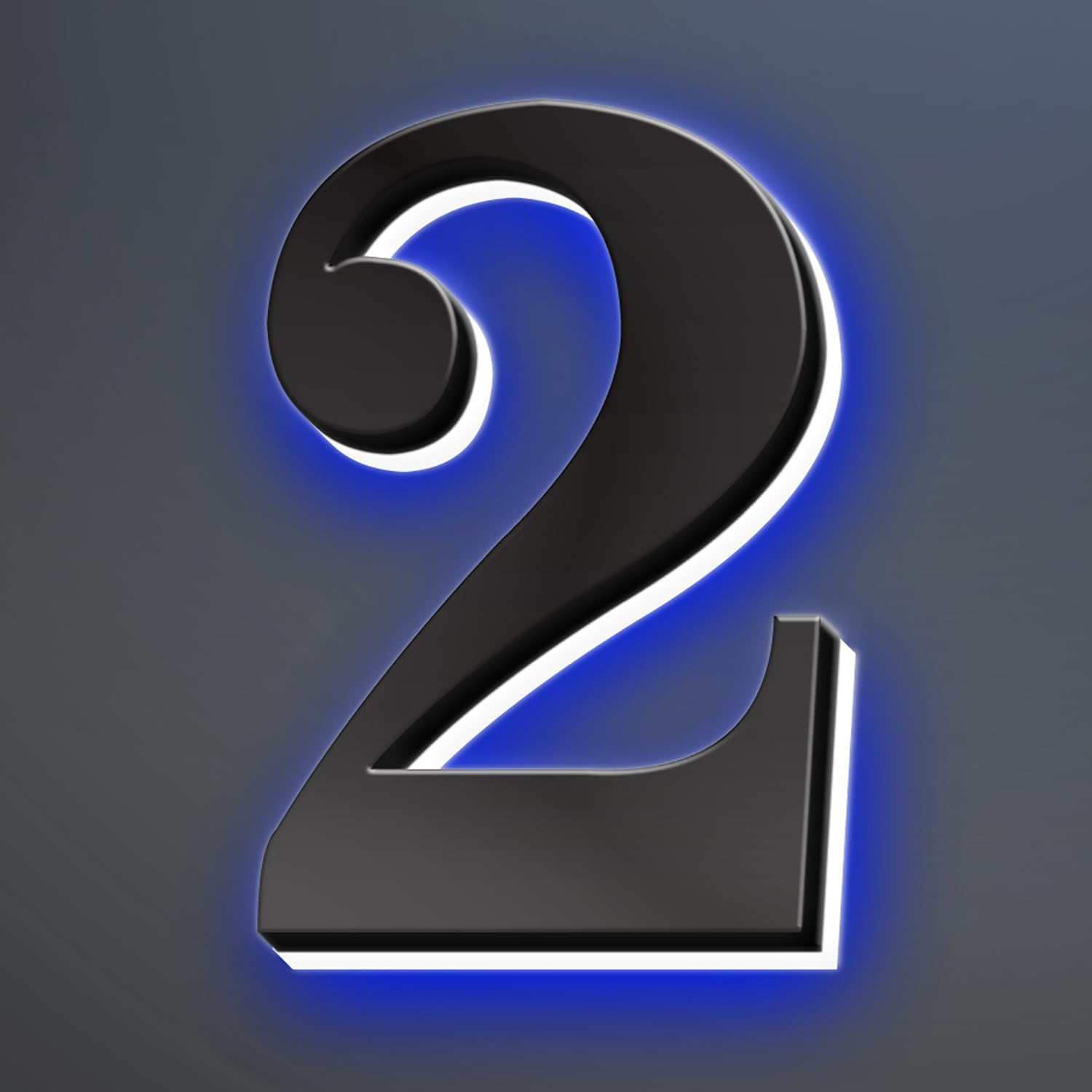 Illuminated LED House Numbers, Stainless Steel, Backlit LED Illuminated Home Address Number, Up-Scale Modern Look, Lighted House Numbers, Modern Address Numbers,20 Inch/500mm,2