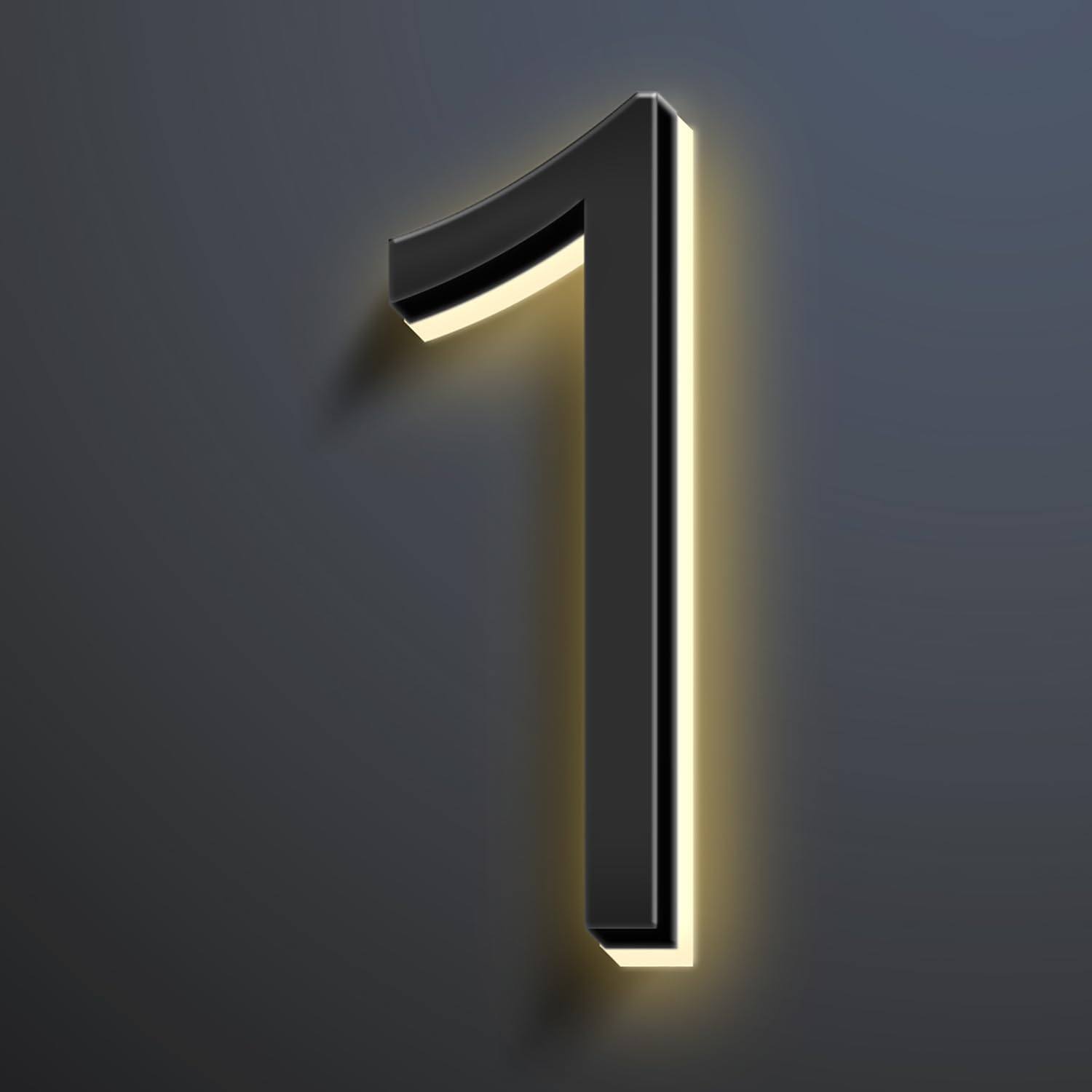 LED House Numbers, Stainless Steels Backlit LED Floating Home Address Numbers, Up-Scale Modern Look, Lighted House Numbers, Illuminated Address Numbers Signs,20 Inch/500mm,1