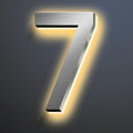 Illuminated LED House Numbers 18 Inch, Backlit LED Illuminated Address Numbers, Modern Lighted House Numbers At Night, Waterproof Large Metal Home Address Signs,7