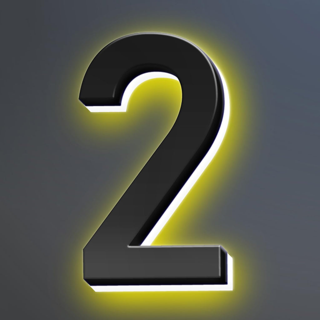 16 Inch Backlit LED Illuminated Address Signs For House Hand-polished Address Numbers For House Modern Large Lighted Metal House Numbers For Outside,2