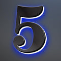 Illuminated LED House Numbers, Stainless Steel, Backlit LED Illuminated Home Address Number, Up-Scale Modern Look, Lighted House Numbers, Modern Address Numbers,20 Inch/500mm,5
