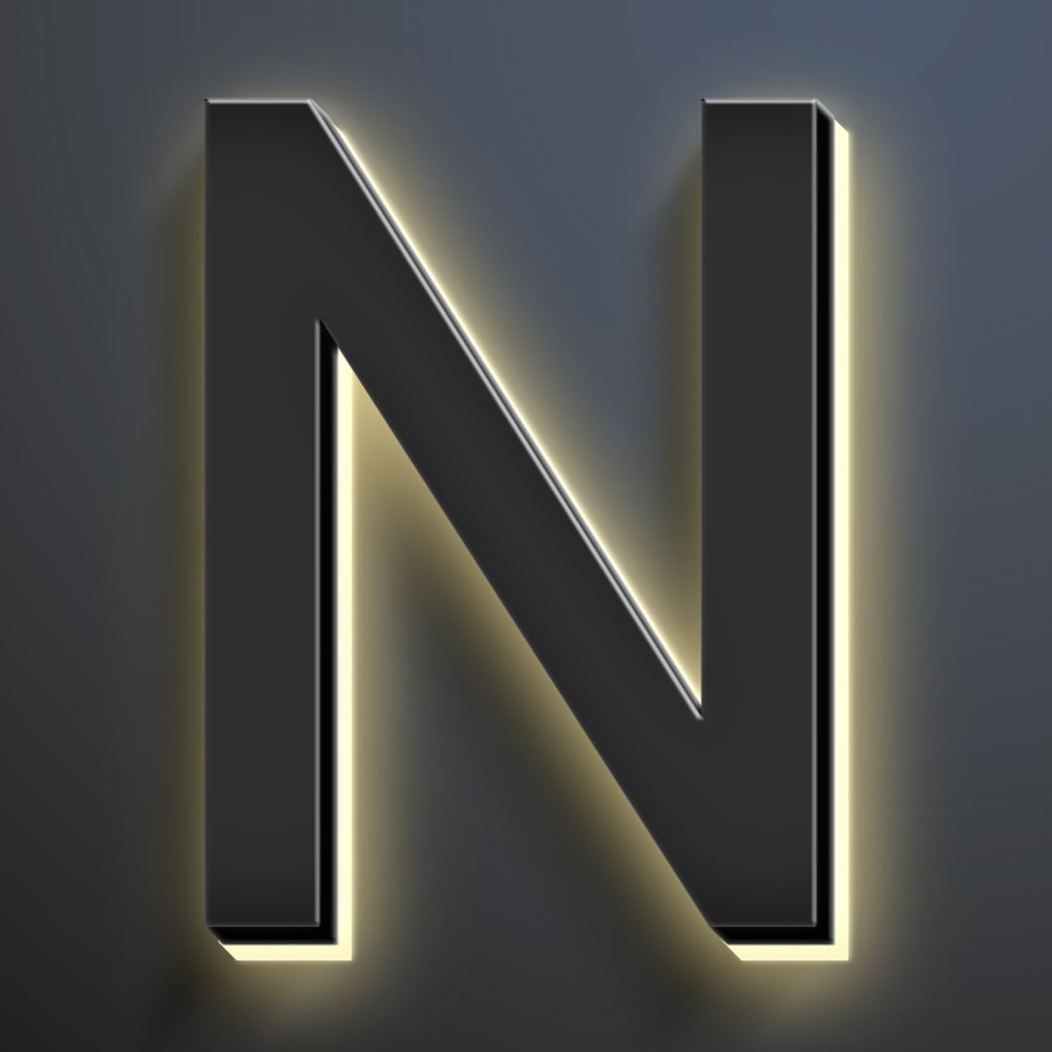 20 Inch Backlit LED Illuminated Home Address Numbers Make An Distinctive Impression Modern Lighted House Numbers For Outside Metal House Address Signs,N
