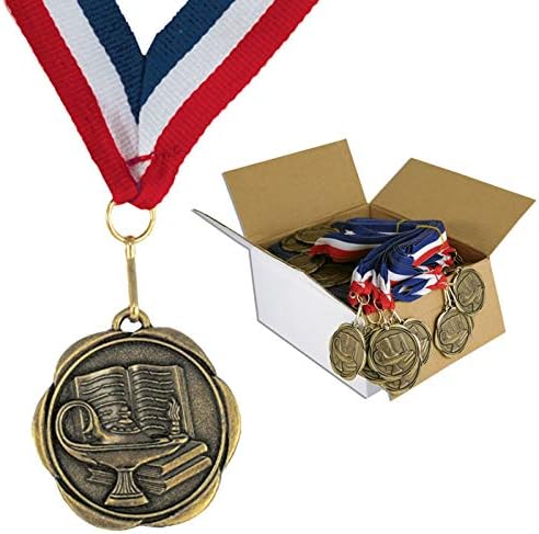 Set of 100 Award Medals with Neck Ribbons
