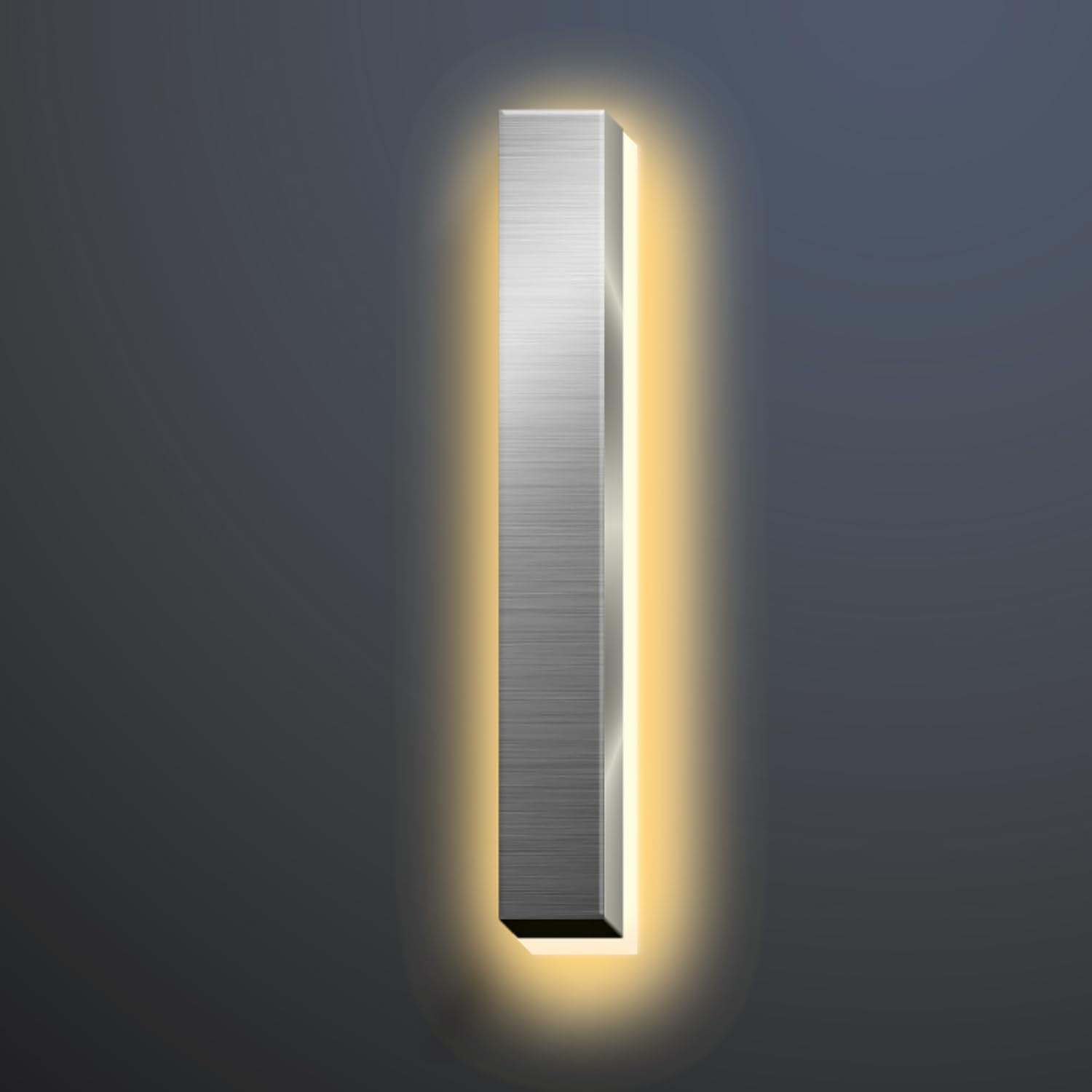 Illuminated LED House Numbers 18 Inch, Backlit LED Illuminated Address Numbers, Modern Lighted House Numbers At Night, Waterproof Large Metal Home Address Signs,I