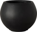 17' H x 21' Dia Black Fiberstone Planter Pot with Drainage Hole, Extra Large Round Indoor Outdoor Flower Pot for Trees, Plants & Shrubs, Decorative Planter for Patio, Porch, Garden & Home Décor
