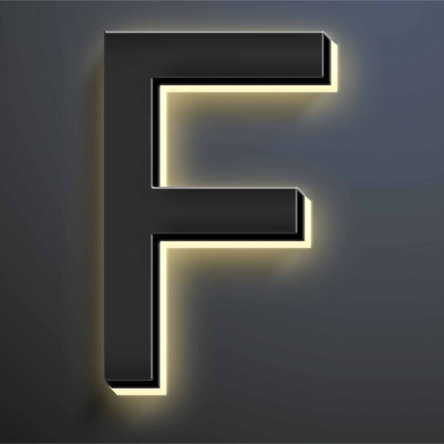 20 Inch Backlit LED Illuminated Home Address Numbers Make An Distinctive Impression Modern Lighted House Numbers For Outside Metal House Address Signs,F