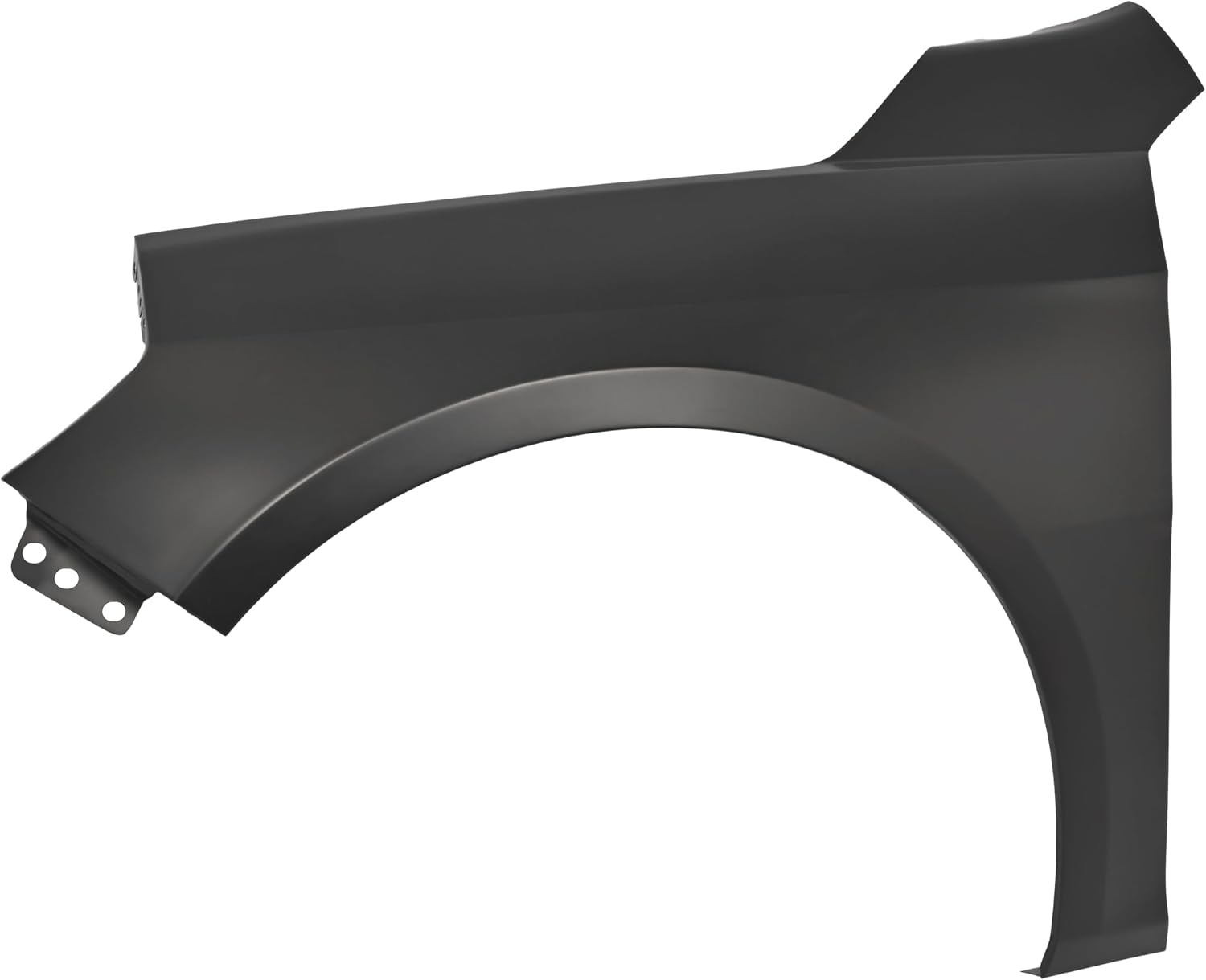 KUAFU Front Fender Compatible with 2016-2023 Chevy Chevrolet Malibu Replacement for 84029562 GM1240392 Steel Fender Panel Black (Left Driver Side)