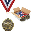 Set of 100 Award Medals with Neck Ribbons