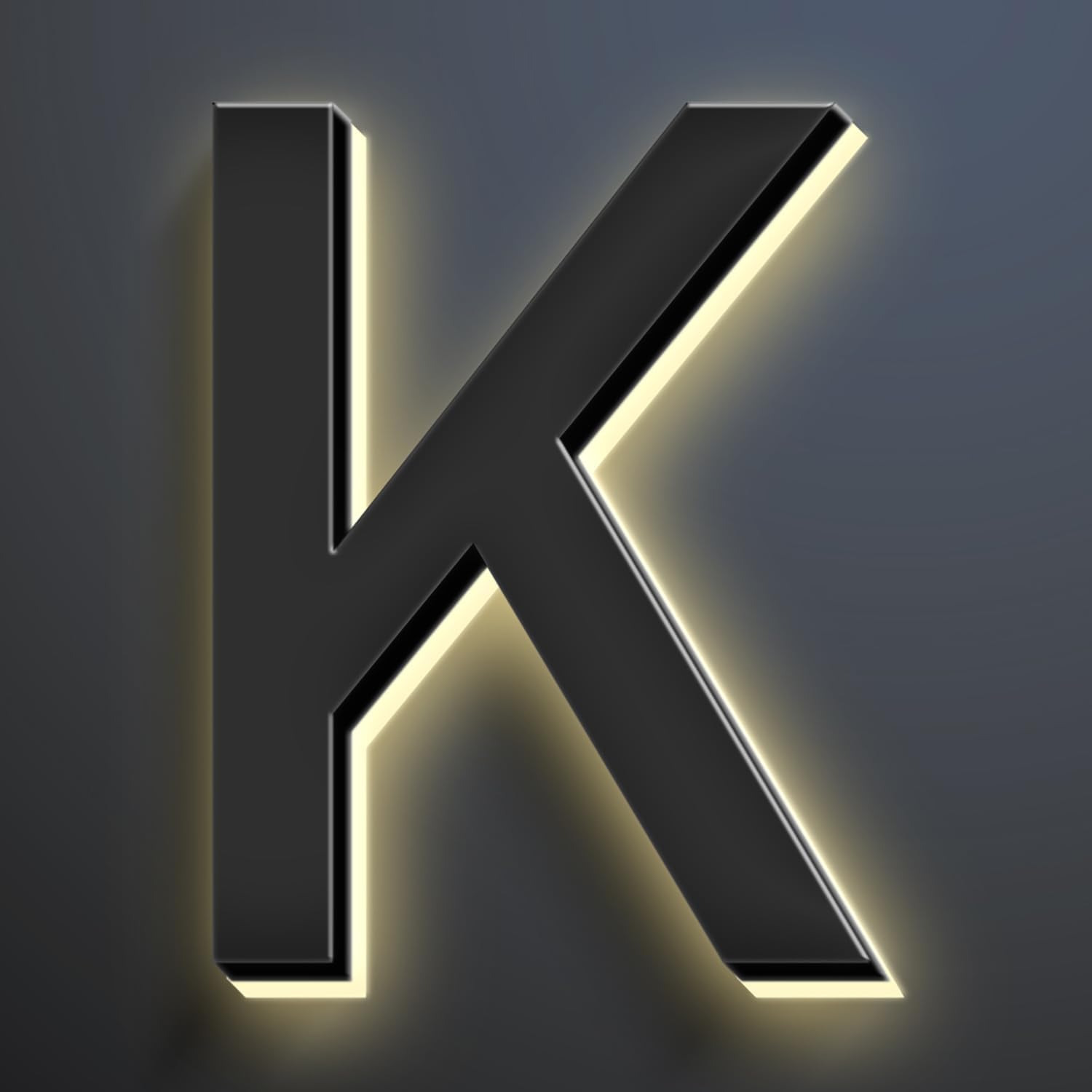 20 Inch Backlit LED Illuminated Home Address Numbers Make An Distinctive Impression Modern Lighted House Numbers For Outside Metal House Address Signs,K