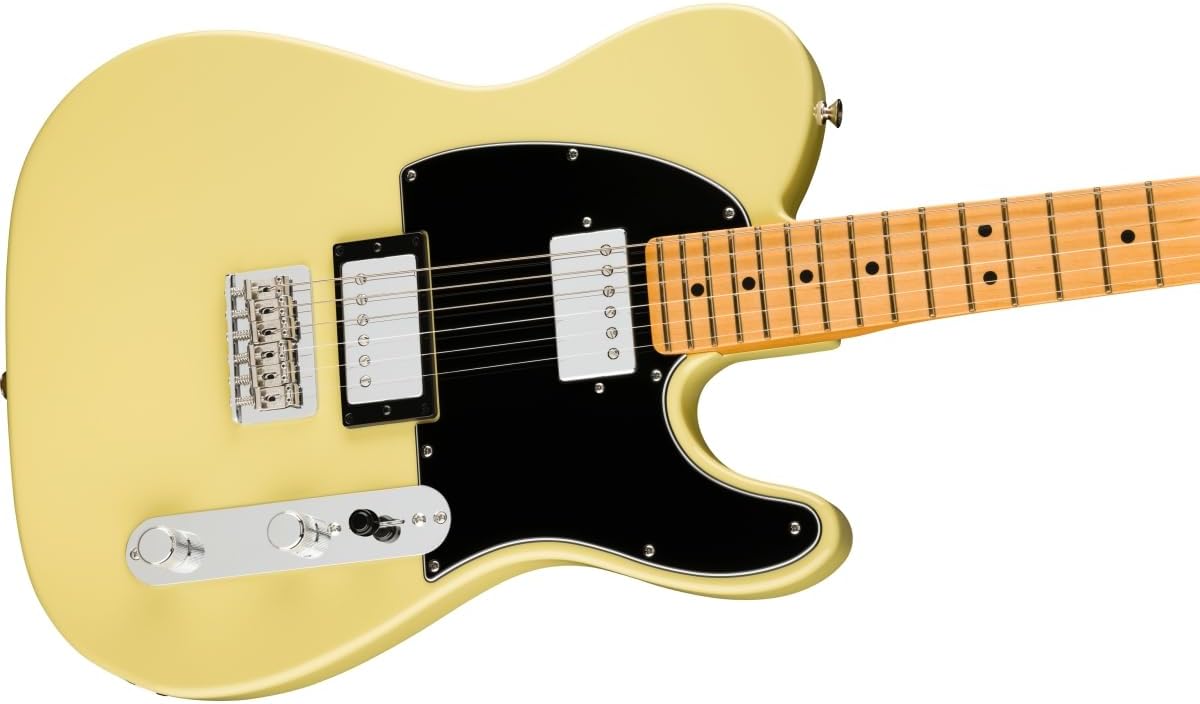 Fender Player II Telecaster HH Electric Guitar - Hialeah Yellow with Maple Fingerboard