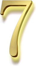 Modern Illuminated House Numbers, Backlit LED Home Address Numbers For Outside, Large Lighted House Numbers.