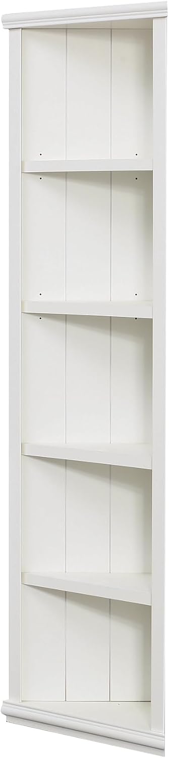 75' 5-Tier Freestanding Storage Cabinet, Kitchen Storage Bakers Rack with Adjustable Shelves, Utility Food Cupboard for Home Spaces, White