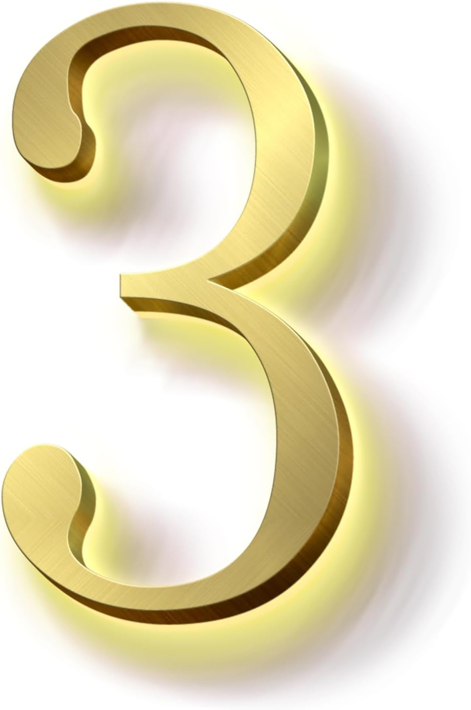 Modern Illuminated House Numbers, Backlit LED Home Address Numbers For Outside, Large Lighted House Numbers.