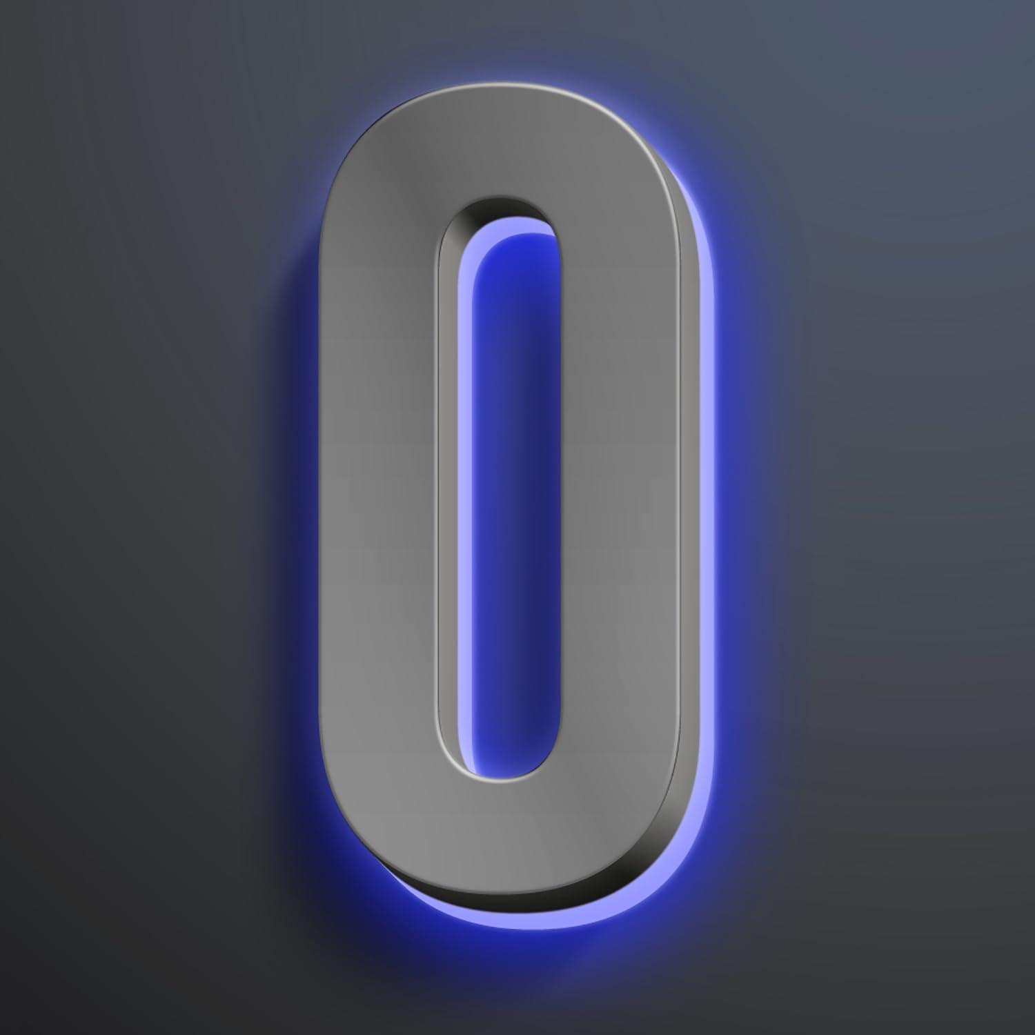 Backlit LED Home Address Numbers, Waterproof Illuminated House Numbers, Stainless Steel Address Numbers Signs, Lighted House Numbers For Outside Modern, Grey,16 Inch/400mm,0