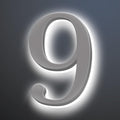 Modern IlluminatedHouse Numbers, 20Inch Backlit LED Illuminated Home Address Numbers, Stainless Steel Polished Address Signs For House, Large Lighted House Numbers,9