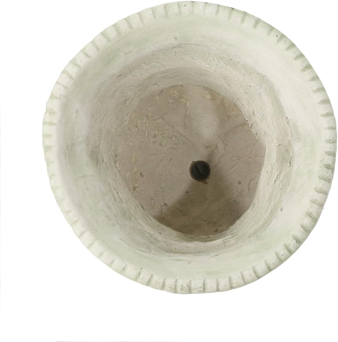 17.3' W x 24' H White Magnesium Oxide Planter Pot - Ideal for Backyard, Patio, Garden Decor