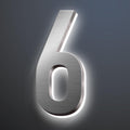 Illuminated LED House Numbers, Backlit LED Illuminated Home Address Number, Up-Scale Modern Look, Lighted House Numbers, Modern Lighted Up Address Numbers For Outside,16 Inch/400mm,6